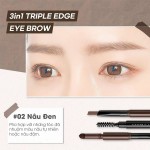 Chì Kẻ Mày Bom 3in1 Triple Edge Eyebrow