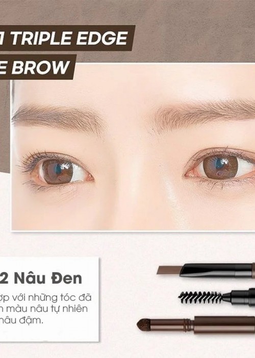 Chì Kẻ Mày Bom 3in1 Triple Edge Eyebrow